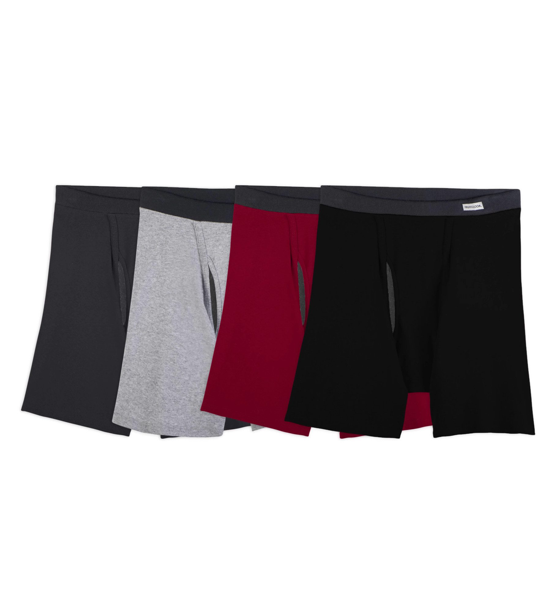 Men's EverSoft CoolZone Covered Waistband Boxer Briefs, Extended Sizes, 4 Pack