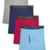 Men's EverSoft CoolZone Assorted Boxer Briefs, Extended Sizes, 4 Pack