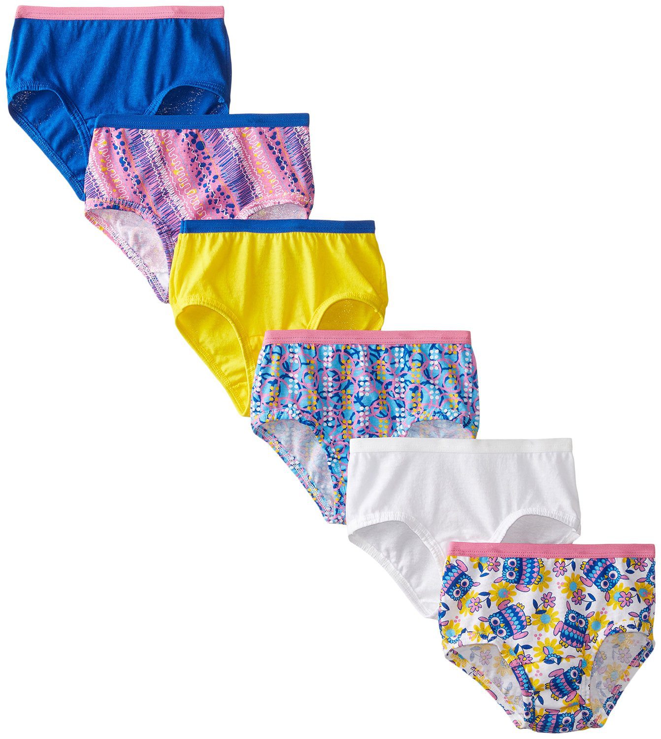 Girls' Eversoft® Brief Underwear, Assorted 6 Pack