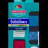 Boys' Breathable Cooling Cotton Mesh Boxer Briefs, Assorted 5 Pack