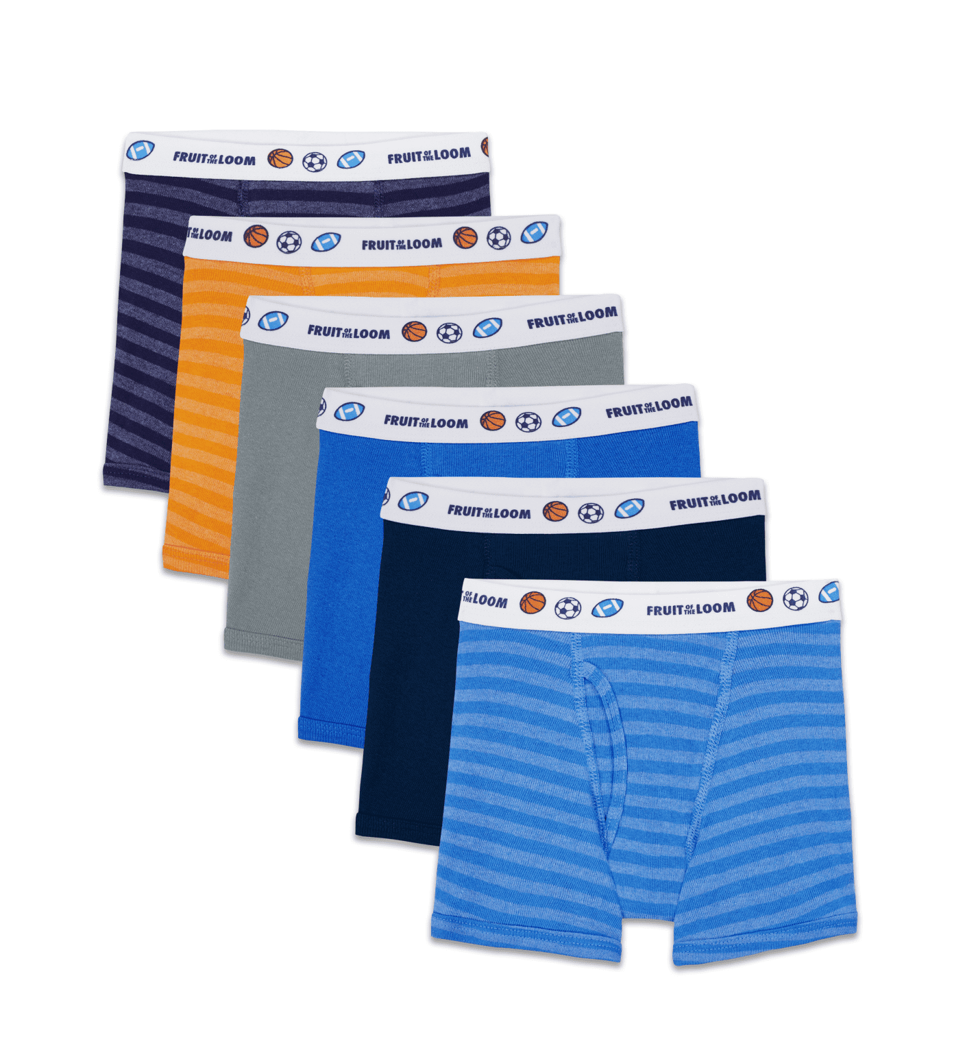 Toddler Boys' Eversoft® Boxer Briefs, Assorted 6 Pack