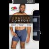 Men's Crafted Comfort™ Fabric Covered Waistband Boxer Briefs, Assorted 3 Pack