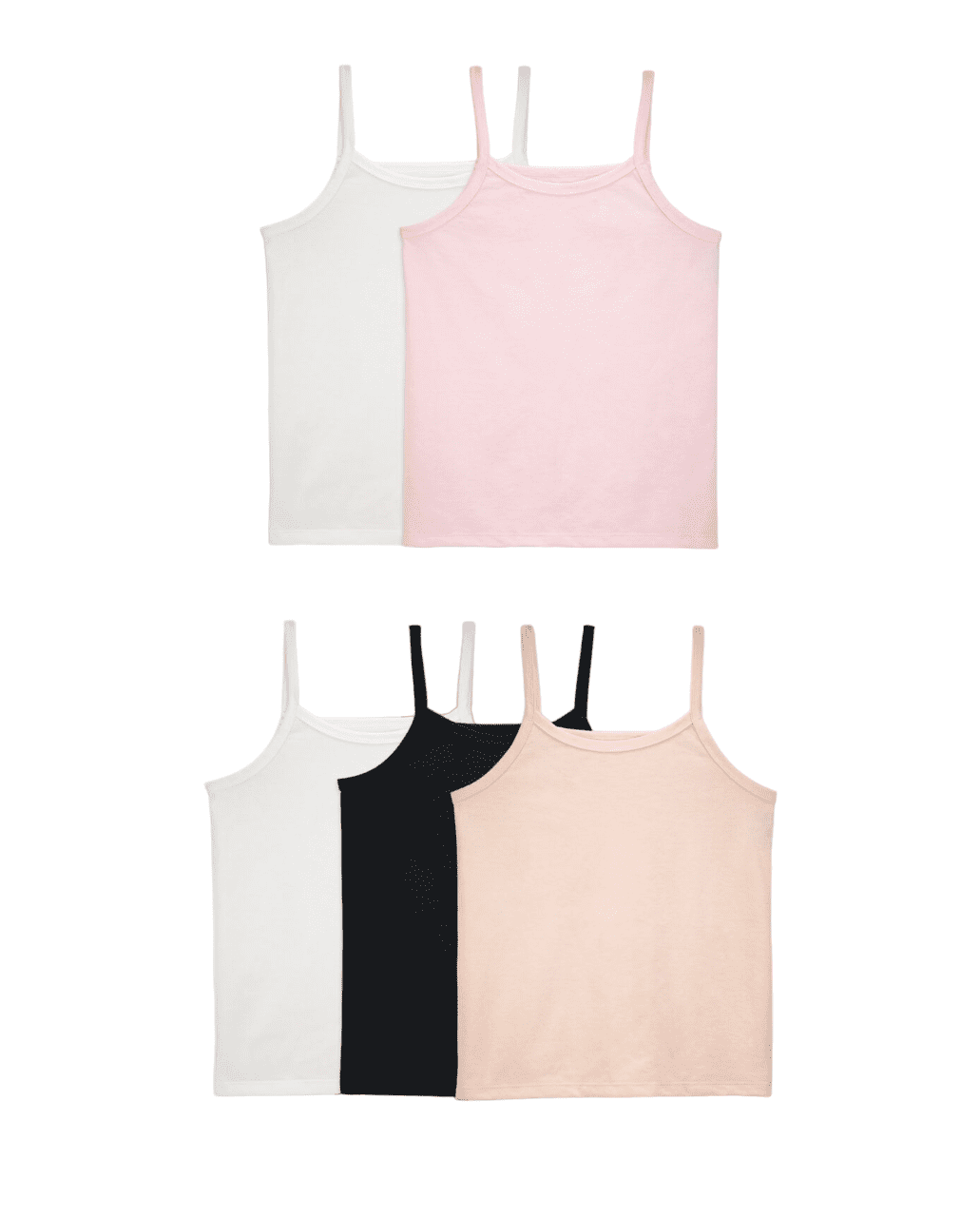 Girls' Spin Cami, Assorted 5 Pack