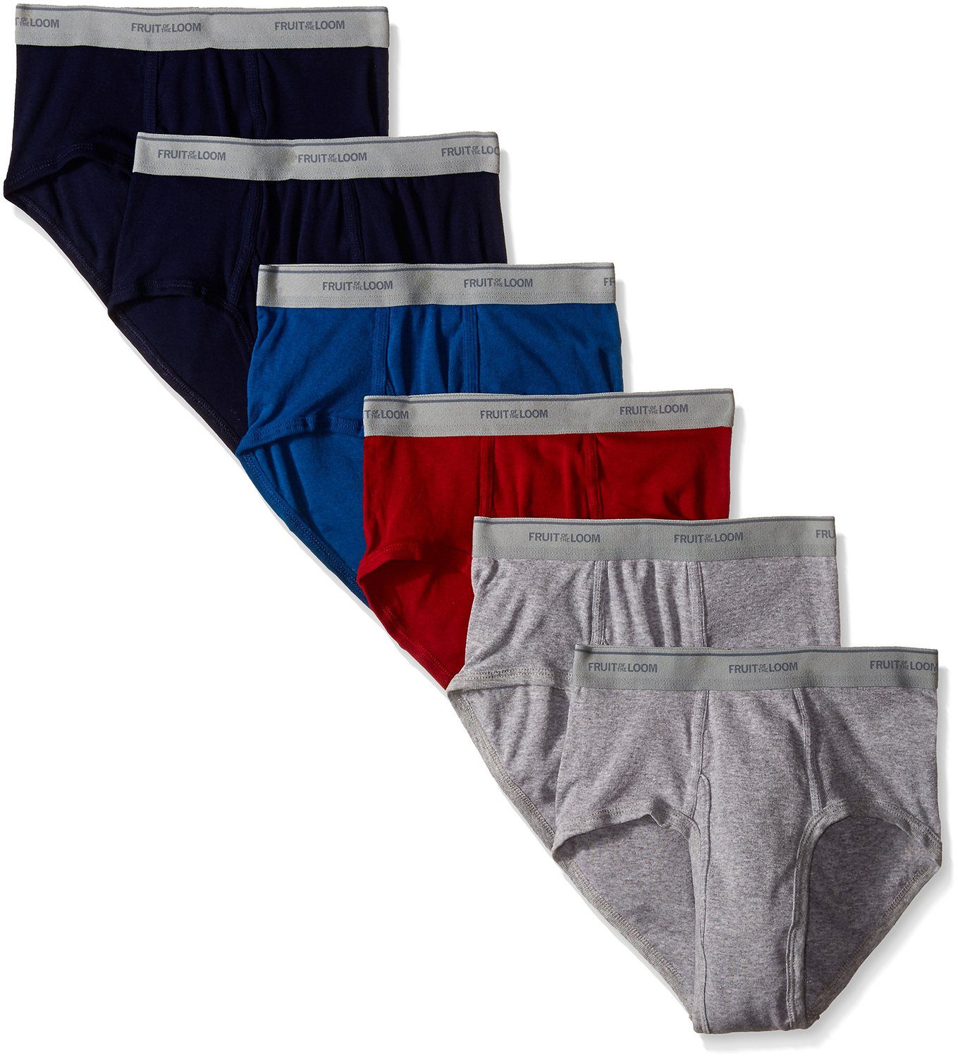 Men's Fashion Briefs, Assorted 6 Pack