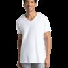 Men's Short Sleeve V-neck T-Shirt, White 3 Pack