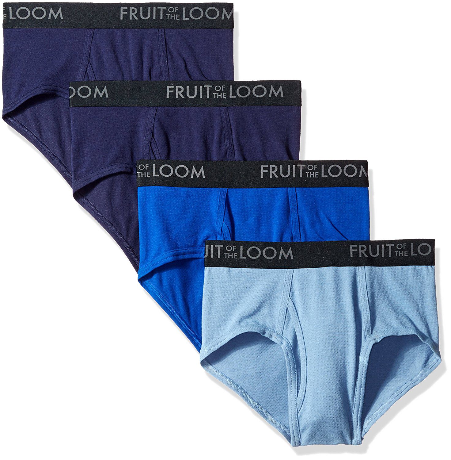 Men's Breathable cotton Micro-Mesh Briefs, Assorted 4 Pack