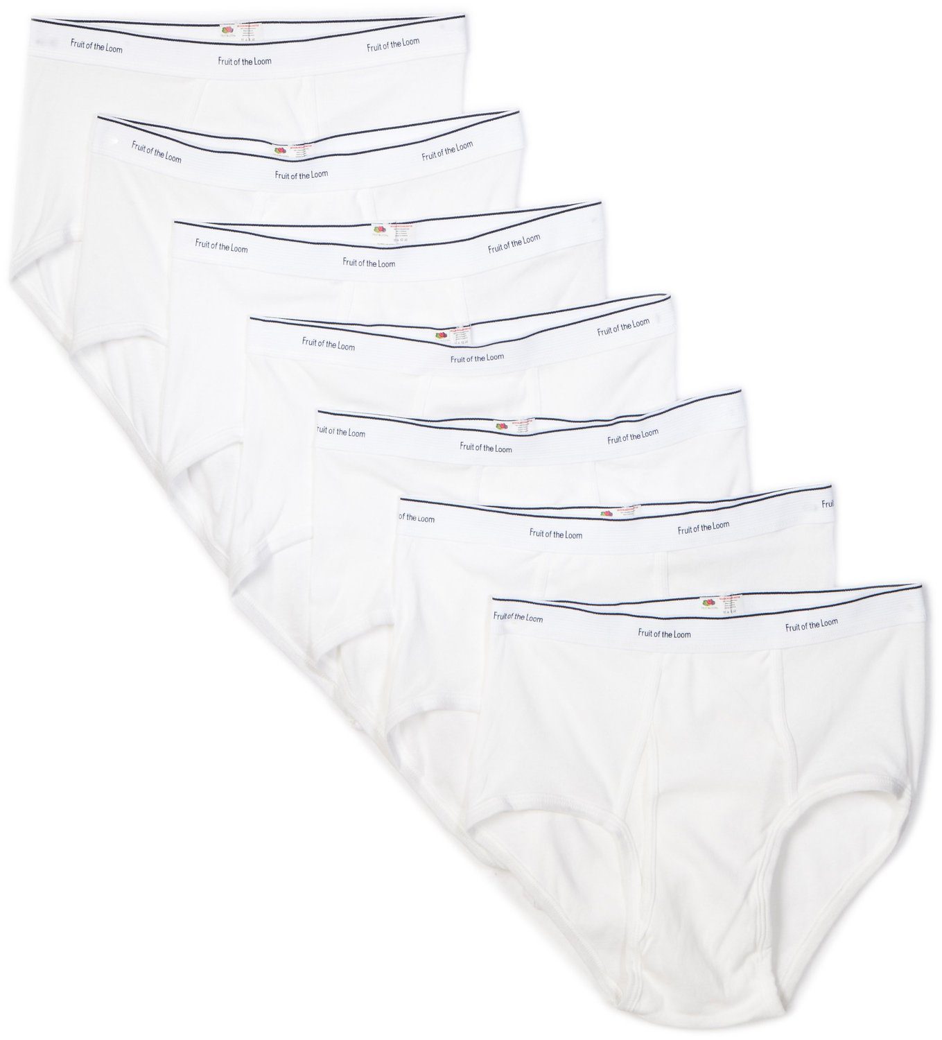 Men's Cotton Briefs, White 9 Pack