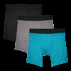 Men's Breathable Micro-Mesh Boxer Briefs, 2XL Assorted 3 Pack