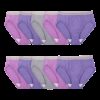 Women's Heather Hi Cut Panty, Assorted 10 Pack