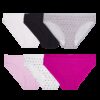 Women's Cotton Stretch Bikini Panty, Assorted 6 Pack