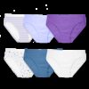 Women's Cotton Bikini Panty, Assorted 6 Pack