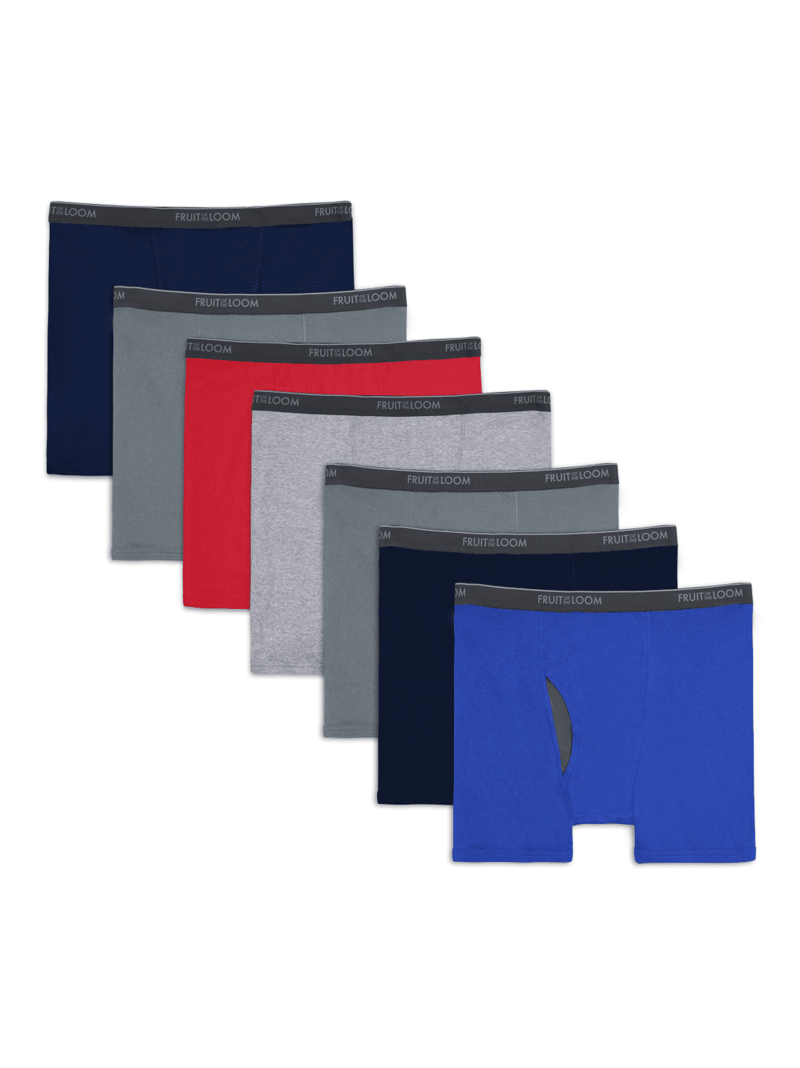 Big Men's CoolZone® Fly Boxer Briefs, Assorted 7 Pack