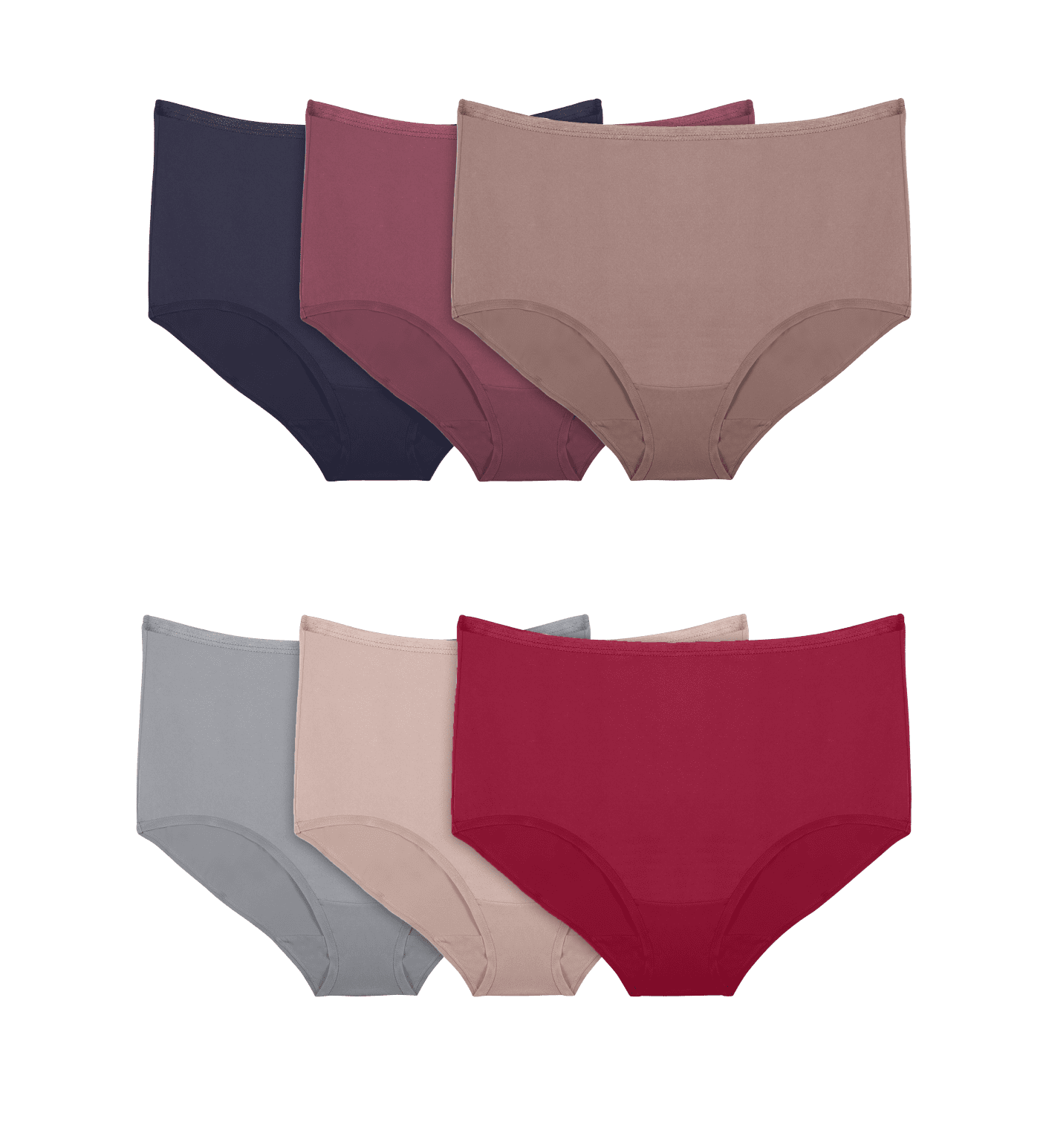 Women's Microfiber Brief Panty, Assorted 6 Pack