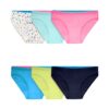 Girls' Breathable Micro-Mesh Bikini Underwear, Assorted 6 Pack