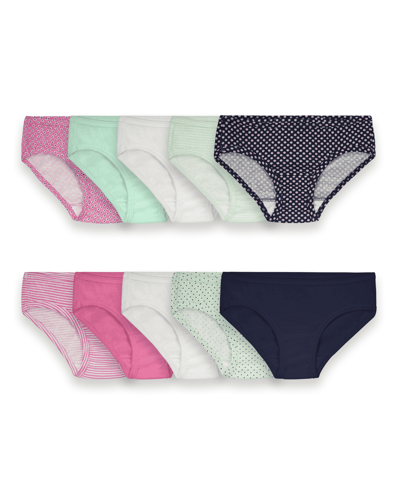 Girls' Eversoft® Hipster Underwear, Assorted 10 Pack
