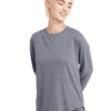 Hanes Originals Womens Tri-Blend Relaxed Fit Long-Sleeve T-Shirt